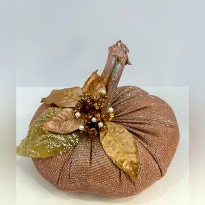 “Cheerfulness” Glitter Pumpkin Home Decor
